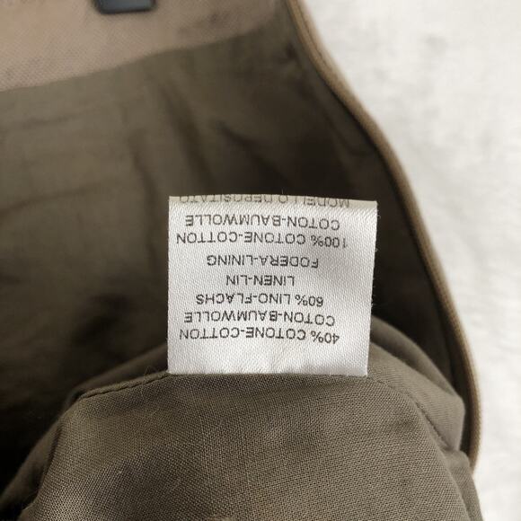 DANTENDORFER Linen Cotton Pleated Skirt Sz 6 29" Toasted Barley‎ Preppy Lined - Picture 4 of 10